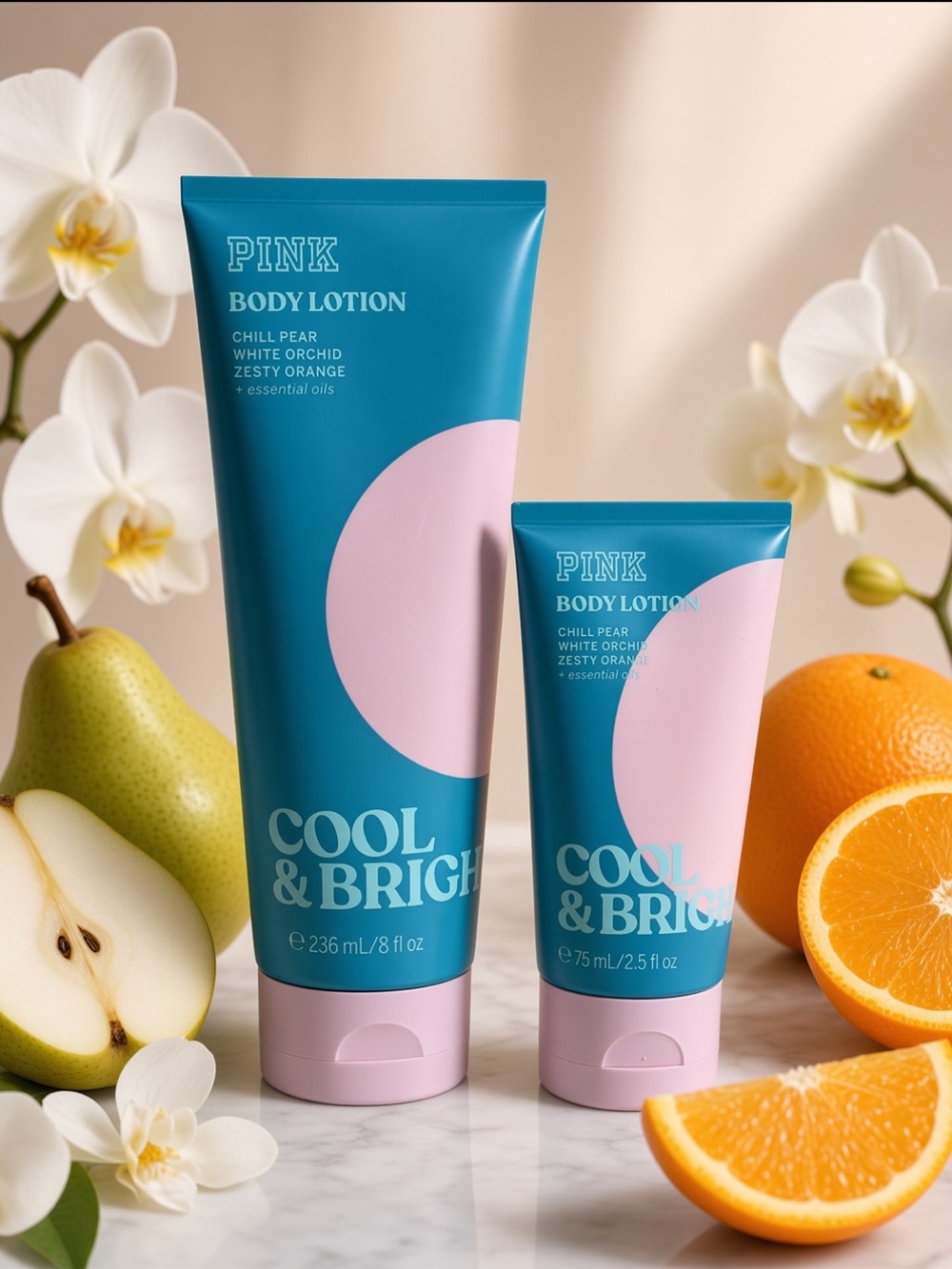 PINK Victoria’s Secret - Body Lotion -  SET of COOL & BRIGHT